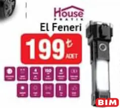 HOUSE PRATİK EL FENERİ fiyat ve kampanya bilgisi